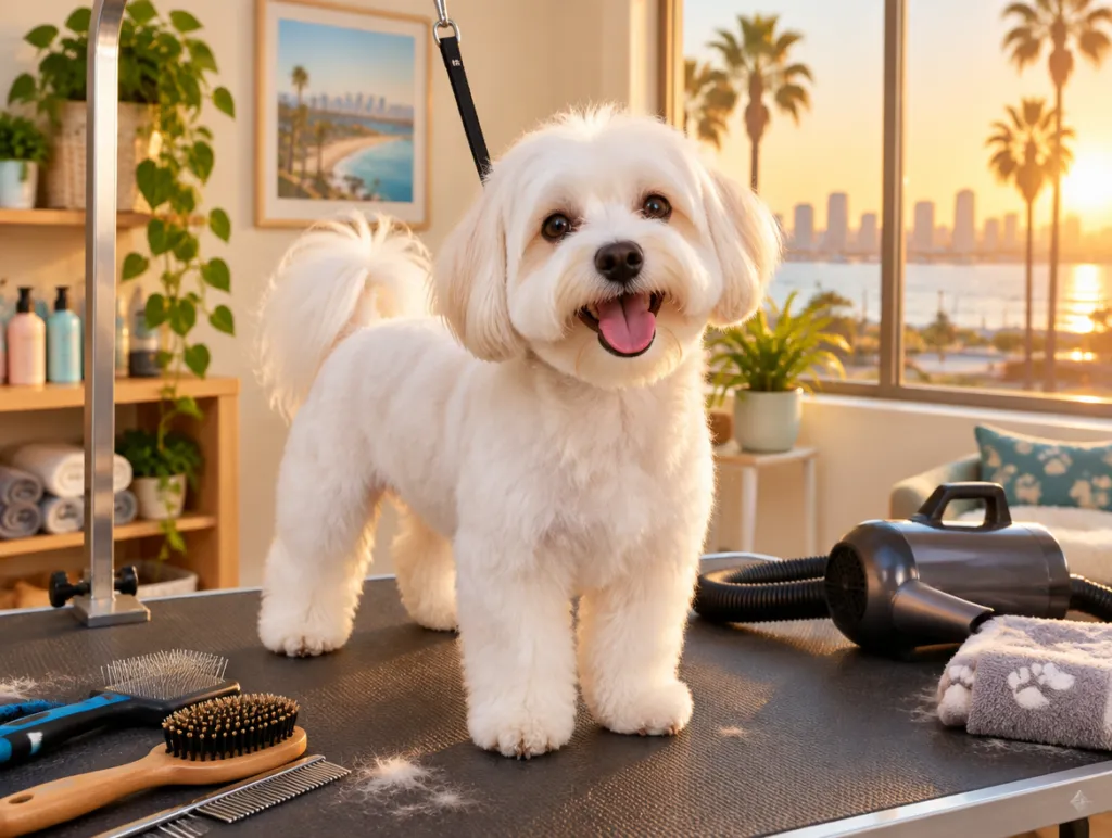 Dog grooming studio in San Diego