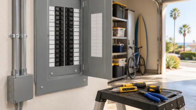 Home electrical panel in San Diego