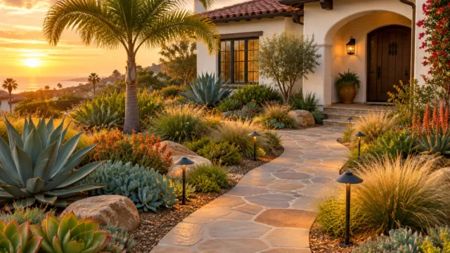 Drought-tolerant landscaping in San Diego