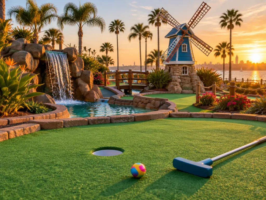 Mini golf course in San Diego