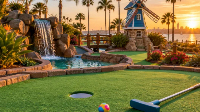 Mini golf course in San Diego