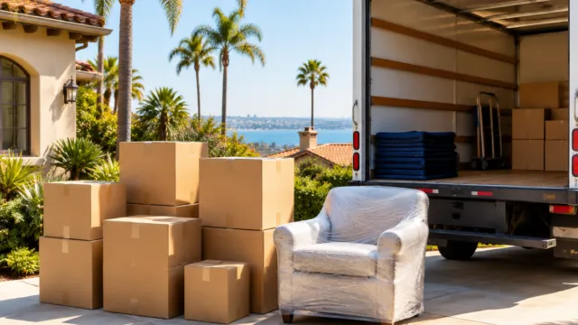 Moving day in San Diego