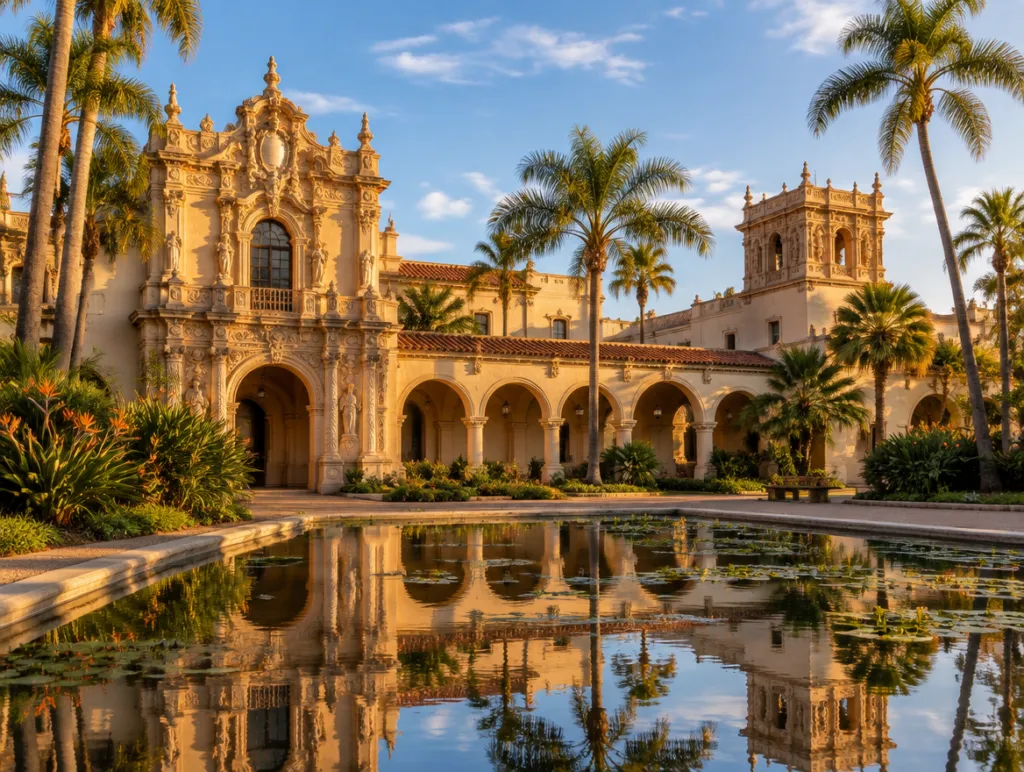 Spanish Colonial museum building in a San Diego park