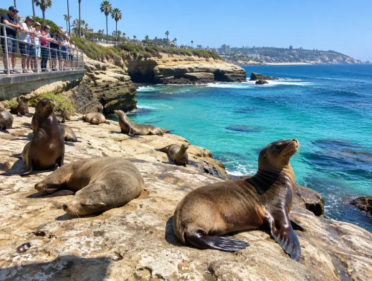 Sea lions at La Jolla Cove