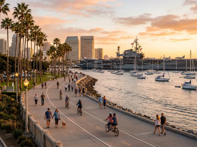 San Diego Embarcadero bayfront walk