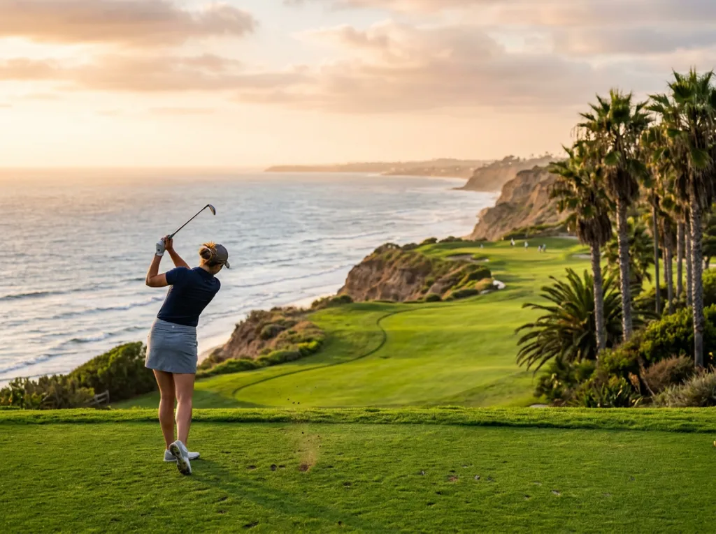 Coastal golf course in San Diego