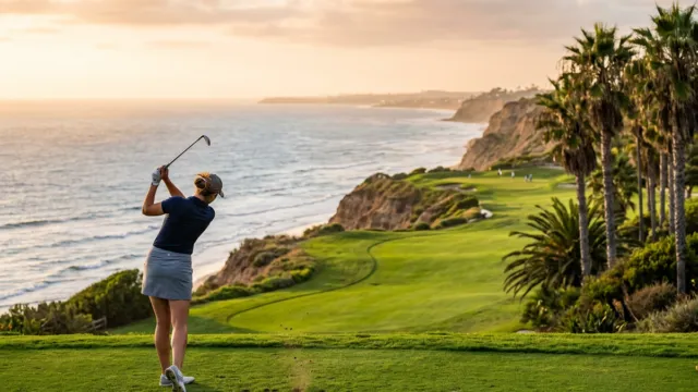 Coastal golf course in San Diego