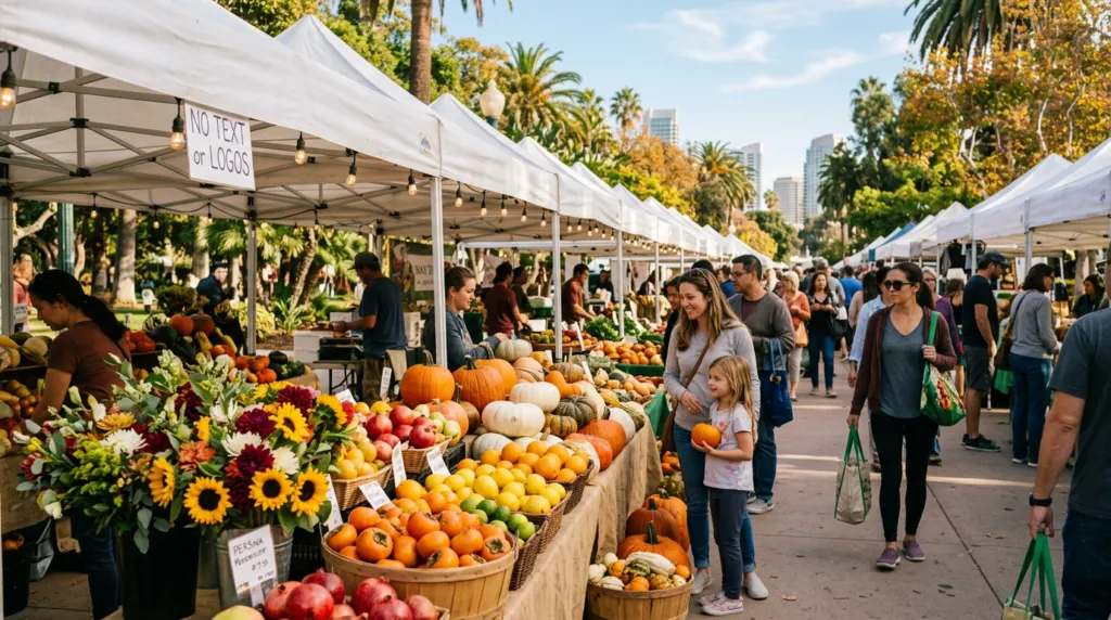 San Diego farmers market in November