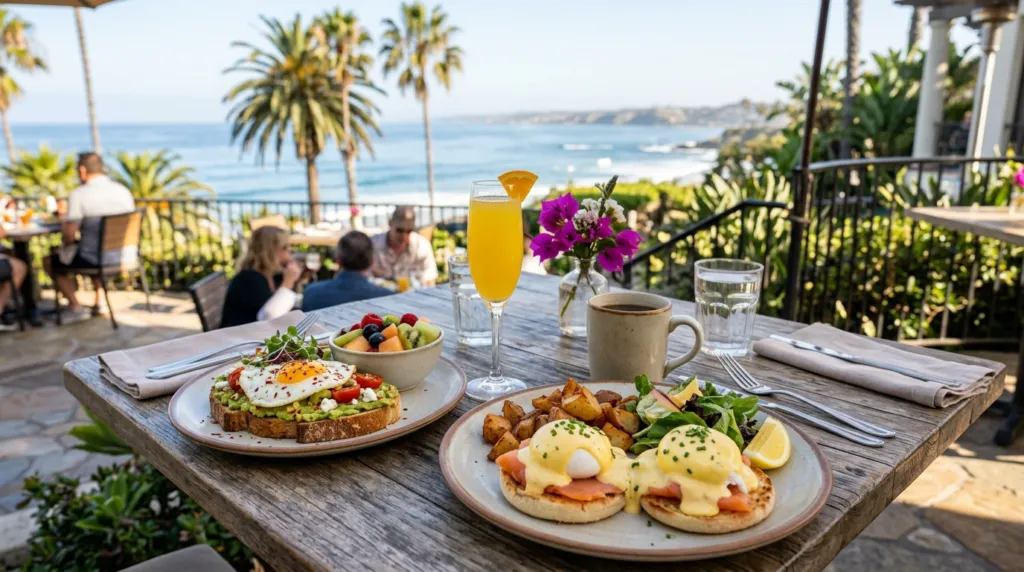 Brunch on a sunny San Diego patio