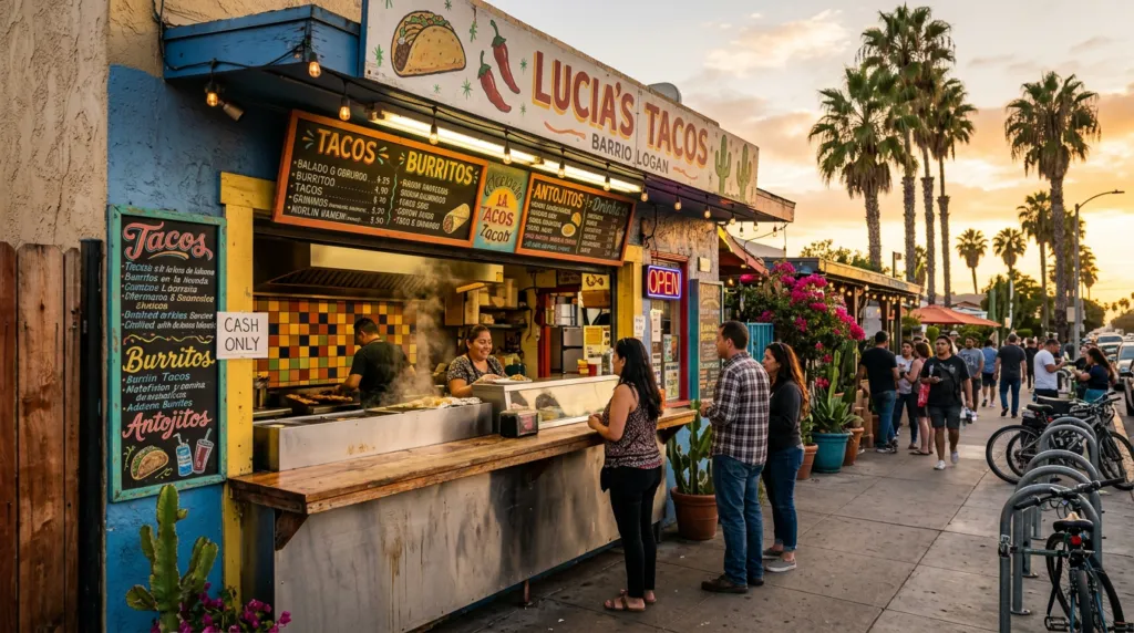 Neighborhood taco shop in San Diego
